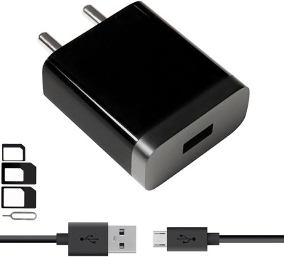 GoSale Wall Charger Accessory Combo for Zen Admire Fab Q Plus, Zen Cinemax Click, Zen Admire Snap, Zen Admire Thrill, Zen Admire Glam, Zen Ultrafone 303, Zen Admire Punch, Zen Admire Star, Zen Admire Fab Q, Zen Elite Wow, Zen Ultrafone 504, Zen Ultrafone 402 Style Charger With 1 Meter Micro USB Char