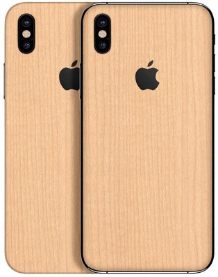 Orgic India Apple iPhone X Mobile Skin(Lite Wood)