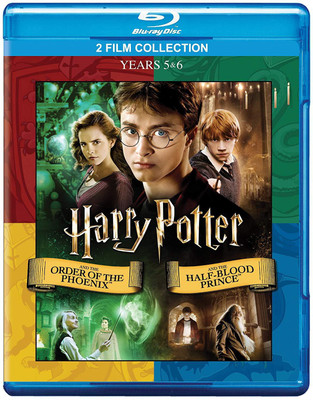 

Harry Potter: The Complete 2 Movies Collection (Years 5 & 6) HP and the Order of the Phoenix + HP and the Half-Blood Prince (2-Disc)(Blu-ray English)