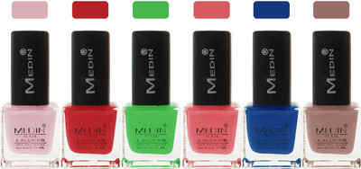 

Medin paris cosmetics makeup fashion matte Nail Polish lady femina09 Combo Set of 6 multicolor 11(Pack of 6)