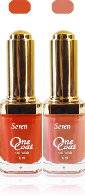 

Seven nail polish peach orange