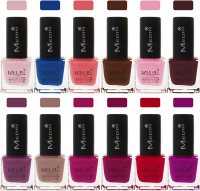 

Medin paris cosmetics makeup fashion matte Nail Polish lady femina09 Combo Set of 12 multicolor 3