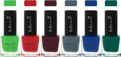 

Medin paris cosmetics makeup fashion matte Nail Polish lady femina09 Combo Set of 6 multicolor 13(Pack of 6)