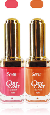 

Seven nail polish pink musted