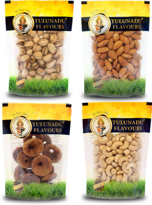 

tulunadu flavours Dry Fruits Combo Pack Cashews, Figs, Almonds, Pistachios(400 g, Pouch)