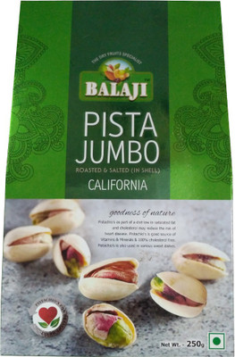 

Balaji Roasted & Salted California Pistachios 250g Pistachios(250 g, Box)