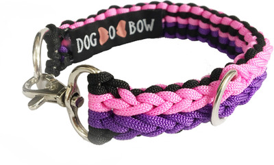 

Dog-O-Bow Dog-O-Bow Braid Collar Dog Show Collar(, Pink and Purple