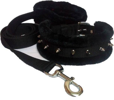

PET HUB Dog Collar & Leash(, BLACK 1.25 inch  Nylon Spike Dog Collar & Leash, Black 1.25 inch large nylon spike dog collar & leash