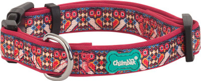 

Chumbak Cross Stitch Owl S01 Dog Everyday Collar(, Pink