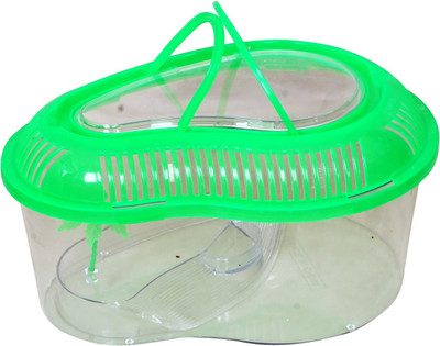 

Aquapetzworld Turtle,Reptile Carrier with Cover and Handle(Green) Turtle, Spider, Frog, Crab, Snake House