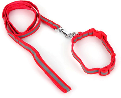 

Pet Needs High Quality Nylon Leash With Collar Set For Puppy 120 cm Dog Strap Leash(Red)