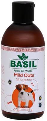 

Goofy Tails Hypoallergenic, Whitening and Color Enhancing Basil Shampoo, Mild Oats, 250 ml Dog Shampoo(250 ml)