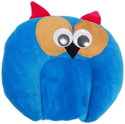 Guru Kripa Baby Products Solid/Plain Baby Pillow(Blue)