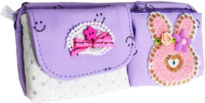 

Saffronworld Kid Febric Pouch Cum Pencil box Pouch(Purple)