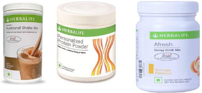

Herbalife Formula 1 Chocolate Combo (Personalised protein & Afresh Lemon) Protein Blends(750 g, Chocolate)