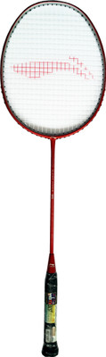 

Li-Ning Full Carbon Graphite Lightweight Strung Badminton Racquet, S2 Red, Silver Strung Badminton Racquet(S2 - Extra Small, 85 g)