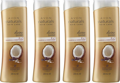 

Avon Natural Divine Shine Shampoo & Conditioner (set of 4)(800 ml)