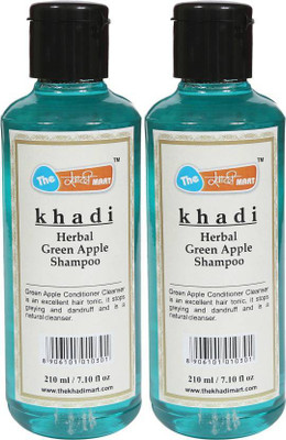 

The khadi mart GREEN APPLE SHAMPOO(210 ml)