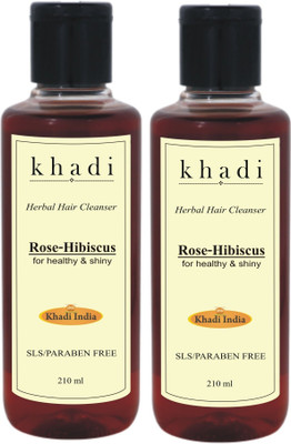 

Khadi Rose Hibiscus Shampoo-(SLS-Paraben Free)(420 ml)