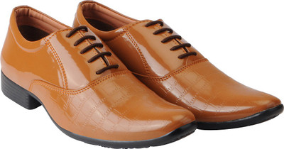 

FAUSTO Party Wear Lace Up For Men(Tan