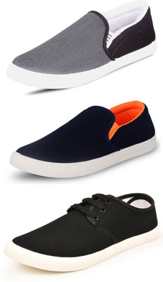 

Trenqs Slip On Sneakers For Men(Multicolor, Grey
