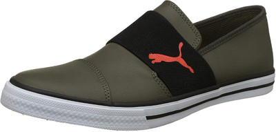 

Puma 36622102- Slip On Sneakers For Men(Black, Green