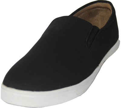 

SEVN Black Color Casual Loafer Shoes For Men Slip On Sneakers For Men(Black