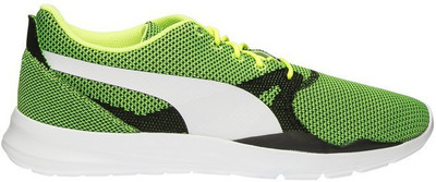 

Puma Duplex Evo Knit Sneakers For Men(Green, Safety yellow-steel gray