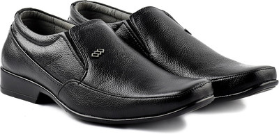 

Leathersofty Formal Black leather slip on shoes Slip On For Men(Black