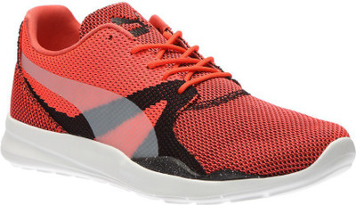 

Puma Duplex Evo Knit Walking Shoes For Men(Black, Orange, Red blast-glacier gray