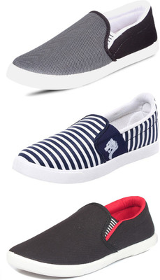 

Wwodcell Slip On Sneakers For Men(Black, Grey