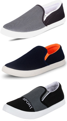 

Wwodcell Slip On Sneakers For Men(Multicolor, Grey