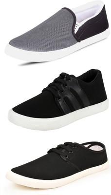 

Trenqs Slip On Sneakers For Men(Grey, Black