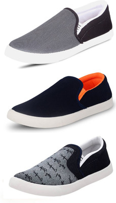

Wwodcell Slip On Sneakers For Men(Multicolor, Grey