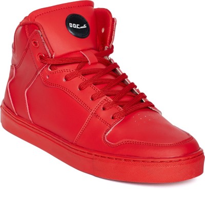 doc martin red sneakers