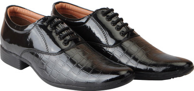 

FAUSTO Party Wear Lace Up For Men(Black
