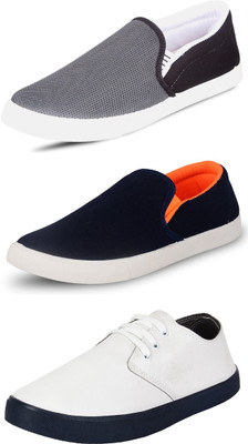 

Wwodcell Slip On Sneakers For Men(Multicolor, Grey