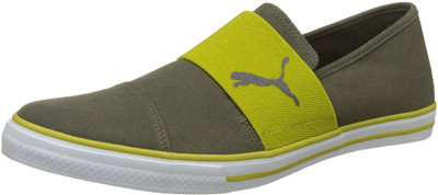 

Puma 36622003- Slip On Sneakers For Men(Olive, Green, Grey
