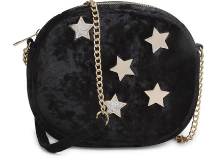 

London Rag Women Evening/Party Black Polyester Sling Bag