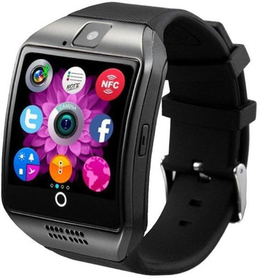 

ClicKart Q18 Brown+Black Smartwatch(Black Strap 1.54)