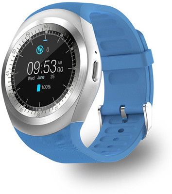 

BERRIN Y1 Bluetooth SmartWatch Blue Smartwatch(Blue Strap Free Size)