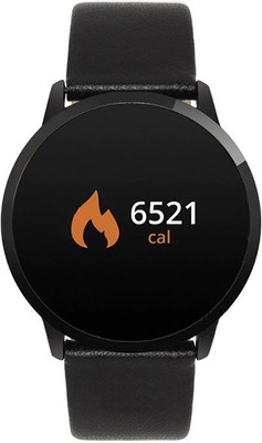 

Excelvan Smart Watch- Suitable for Unisex adult.Compatible with Android & iOS Black Smartwatch(Black Strap Free size)