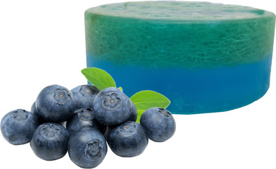 

Kivalo ® 100% Organic Blueberry Loofah Soap Including Loofah Body Scrub Moisturising Soap(100 g)