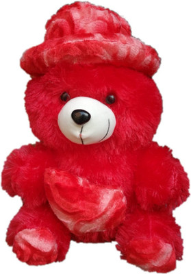 

Mofaro Red hairy soft teddy - 12 inch(Red)