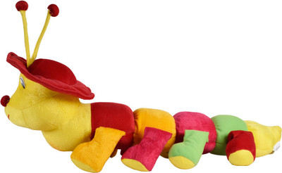 

Ultra Soft Toy Plush Caterpillar with Cap - 20 inch(Multicolor)
