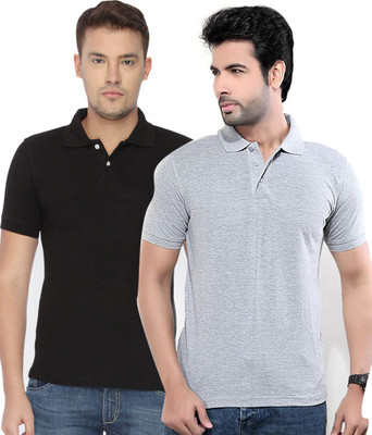 Concepts Solid Men Polo Neck Multicolor T-Shirt