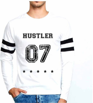 Veirdo Printed Men Round or Crew White T-Shirt