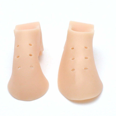 

AGE CARE 2Pcs Of Thumb Valgus Protector Silicone Gel foot with Two Hole - Toe Separator Bunion Adjuster Hallux Valgus Feet.(Pack Of 2)