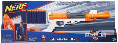 

Nerf N-Strike Elite Sharpfire 6 in 1 Convertible Blaster(Multicolor)