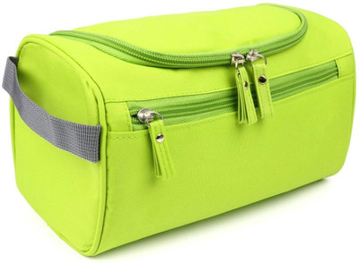 

Styleys Hanging Fabric Travel Toiletry Bag Organizer and Dopp Kit storage Bag Travel Toiletry Kit(Green)